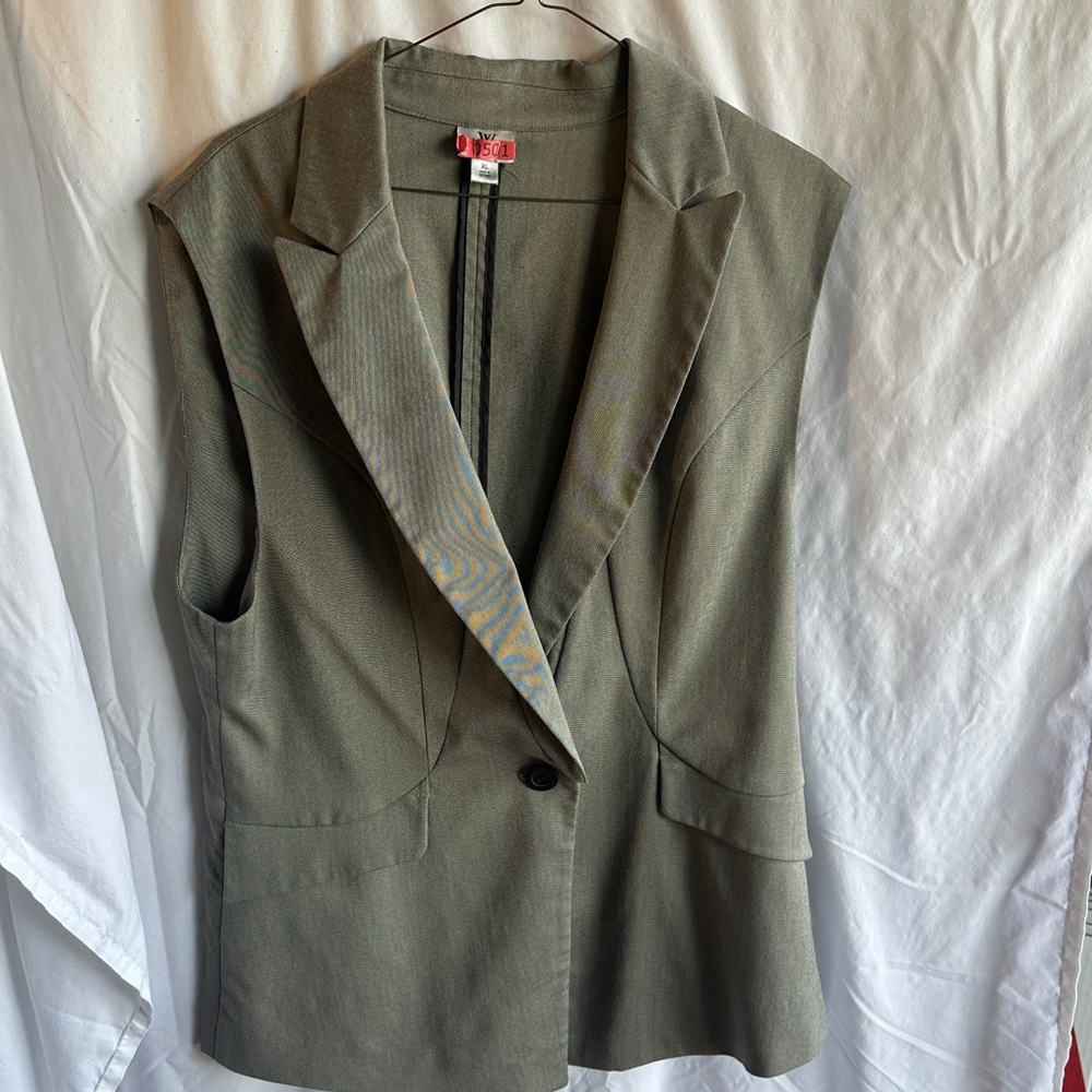 Worthington Sleeveless Blazer Vest Size xl